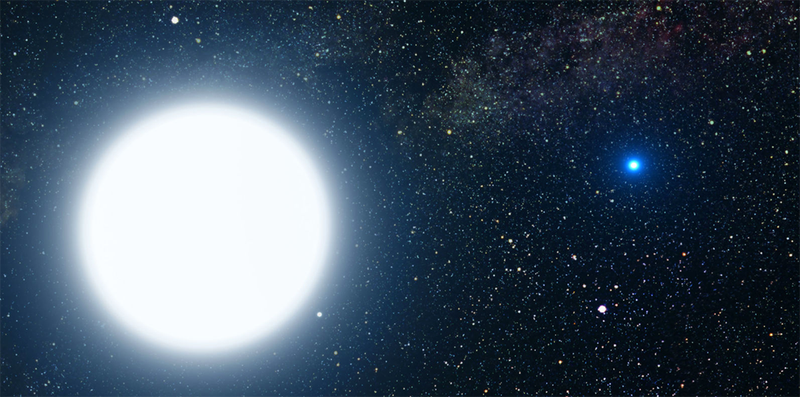 Otra imagen de como lucen estas estrellas. Vía NASA.